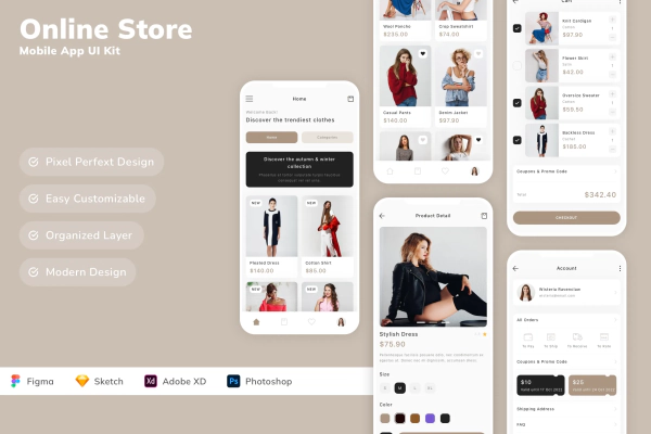 Online Store Mobile App UI Kit
