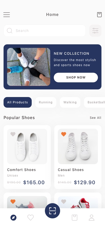 Shoes Shop Mobile App UI Kit - Screenshot 1