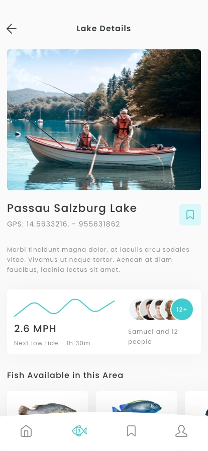 Fishing Platform Mobile App UI Kit - Screenshot 2