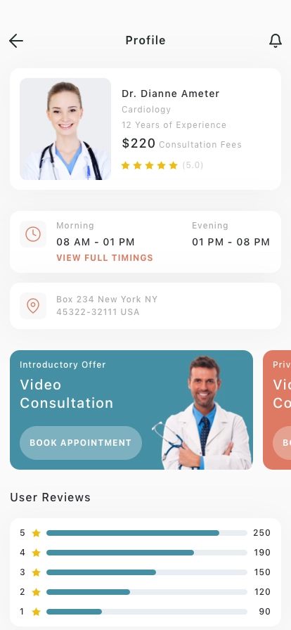 Healthcare & Medical Mobile App UI Kit - Screenshot 4