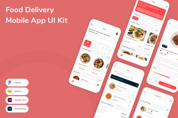 Food Delivery Mobile App UI Kit