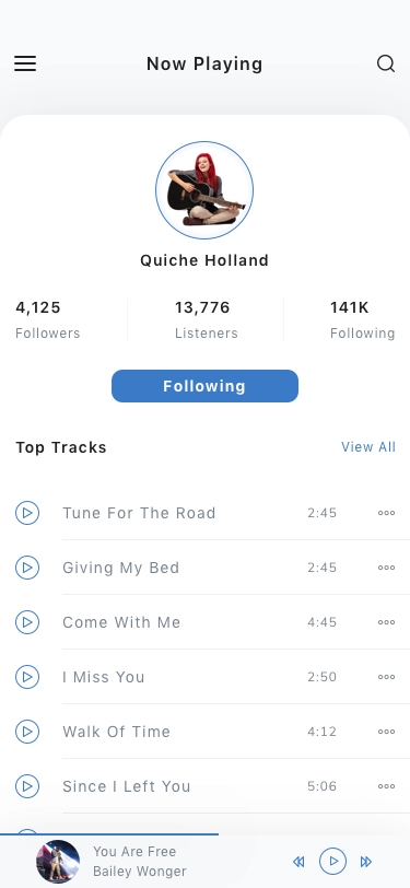 Music Player App UI Kit - Screenshot 4