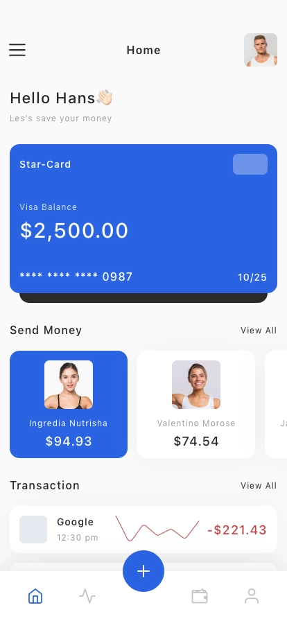 Finance & Banking Mobile App UI Kit - Screenshot 1