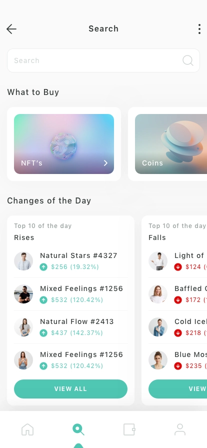 NFT Investing Mobile App UI Kit - Screenshot 2