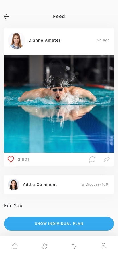 Swimming Coach App UI Kit - Screenshot 5