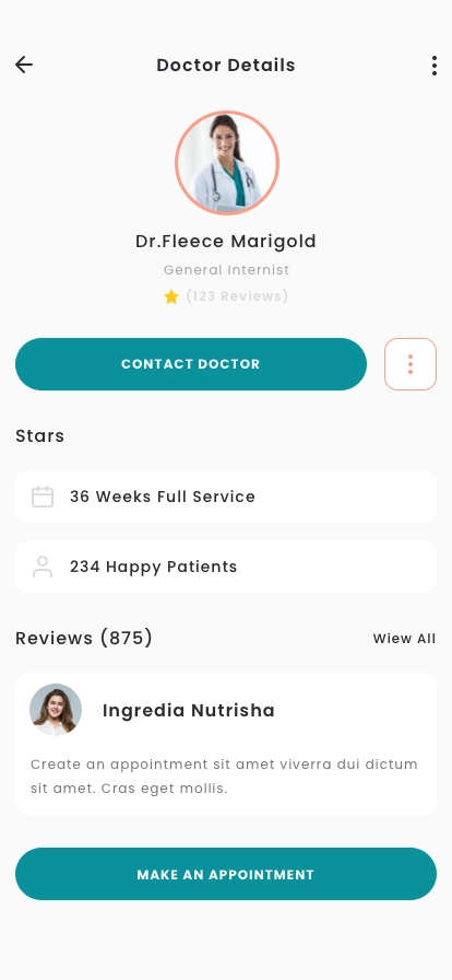 Medical Appointment Mobile App UI Kit - Screenshot 4