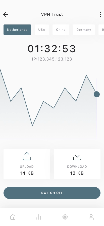 VPN Concept Mobile App UI Kit - Screenshot 2