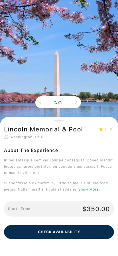 Trip Booking Mobile App UI Kit - Screenshot 3