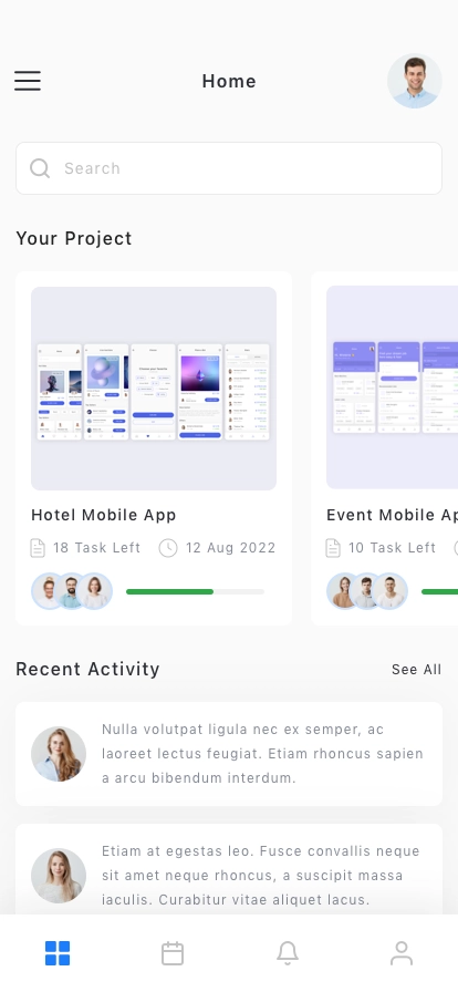 Task Manager Mobile App UI Kit - Screenshot 2