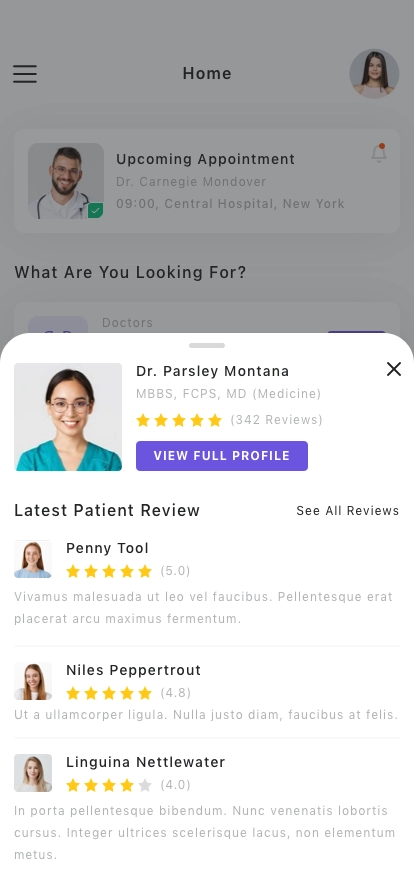 Medical Mobile App UI Kit - Screenshot 3