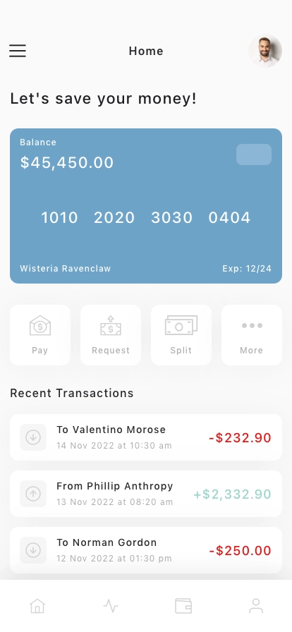 Finance Mobile App UI Kit - Screenshot 1