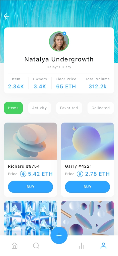 NFT Marketplace Mobile App UI Kit - Screenshot 4