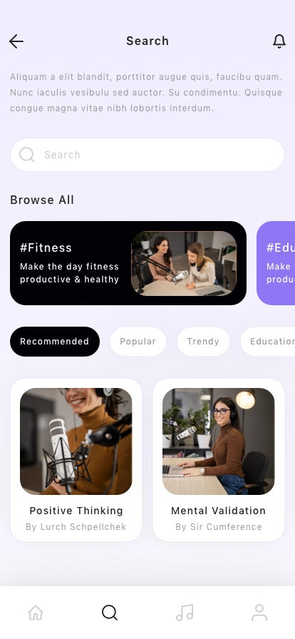 Podcast Player Mobile App UI Kit - Screenshot 3