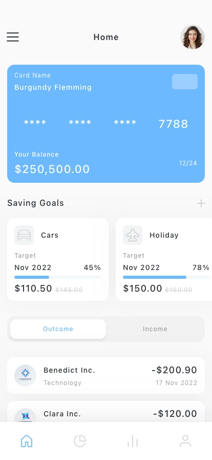 Finance Mobile App UI Kit - Screenshot 1