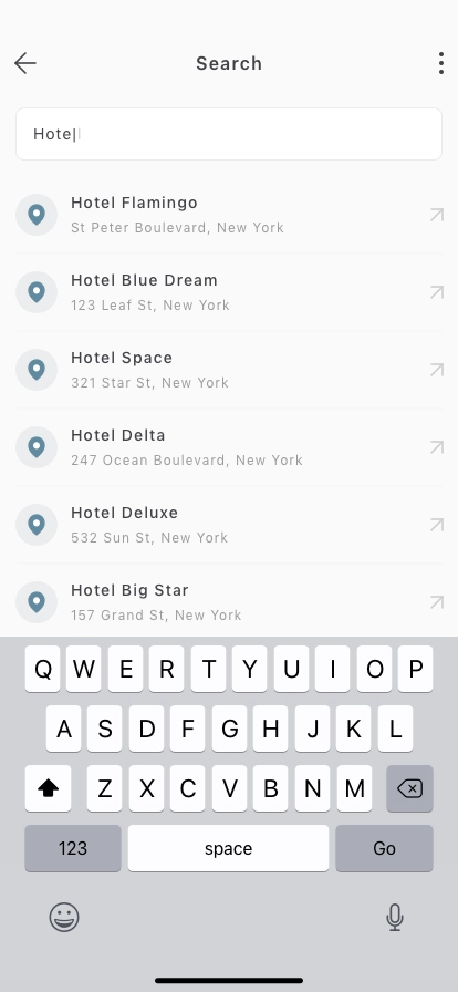 Map & Navigate Mobile App UI Kit - Screenshot 2