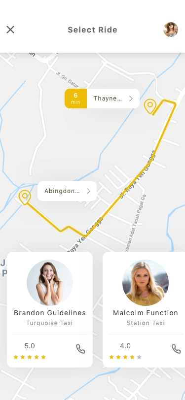 Taxi App UI Kit - Screenshot 18
