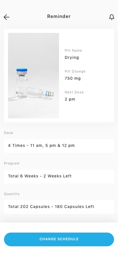 Pill & Medicine Reminder Mobile App UI Kit - Screenshot 4