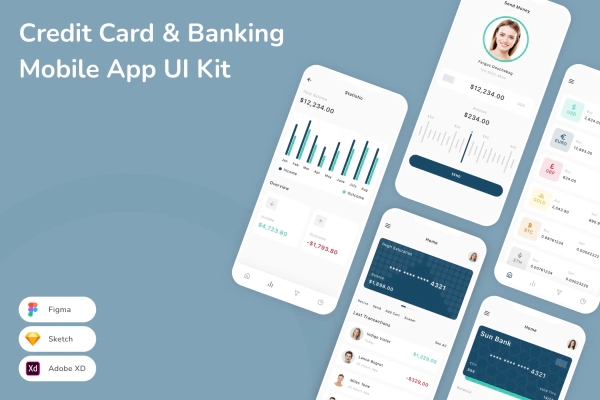 Credit Card & Banking Mobile App UI Kit