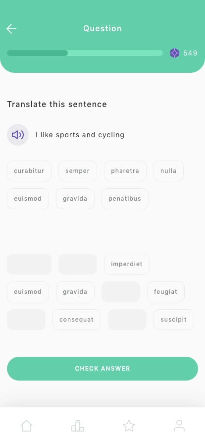 Language Learning Mobile App UI Kit - Screenshot 4