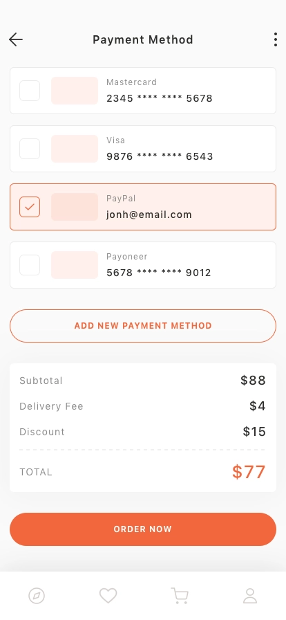Food Delivery Mobile App UI Kit - Screenshot 5