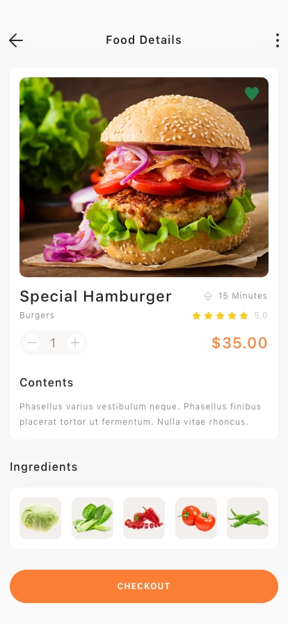 Food Ordering Mobile App UI Kit - Screenshot 4
