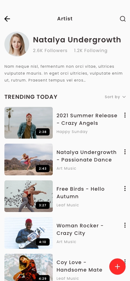 Online Video Streaming Mobile App UI Kit - Screenshot 2