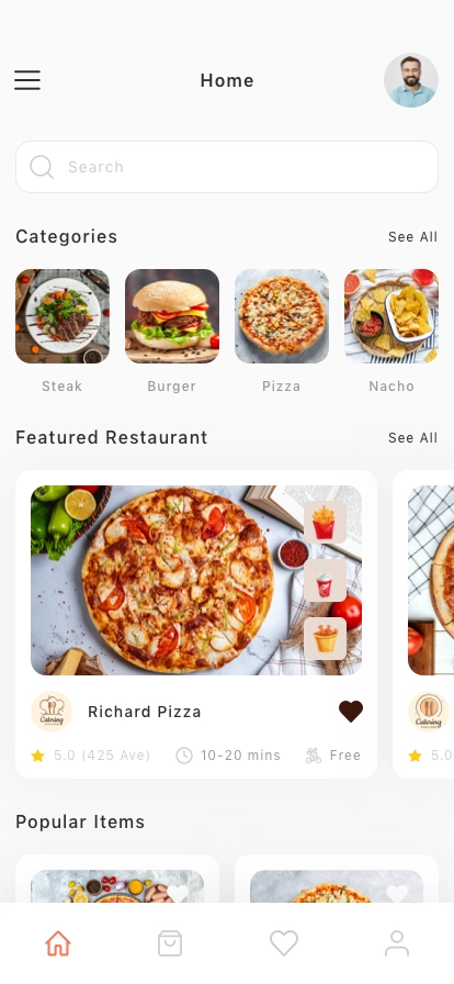Ordering Mobile App UI Kit - Screenshot 1