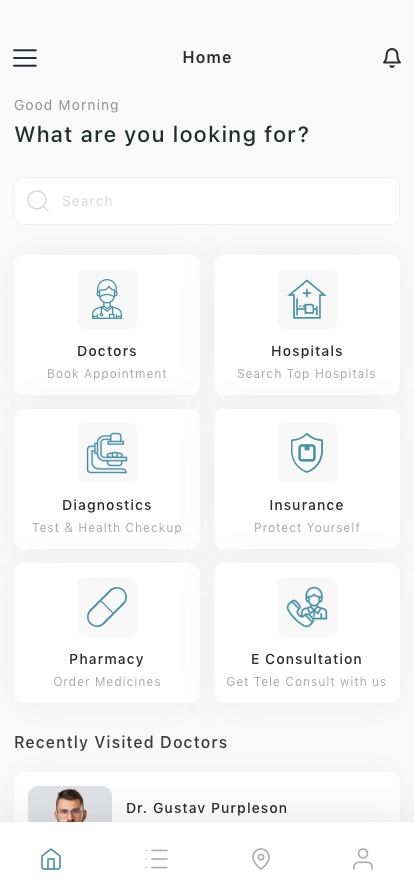 Healthcare Mobile App UI Kit - Screenshot 1