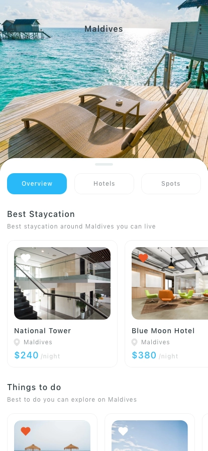 Travel & Trip Booking Mobile App UI Kit - Screenshot 3