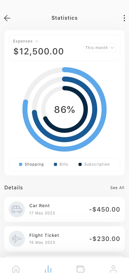 Finance & Banking Mobile App UI Kit - Screenshot 3