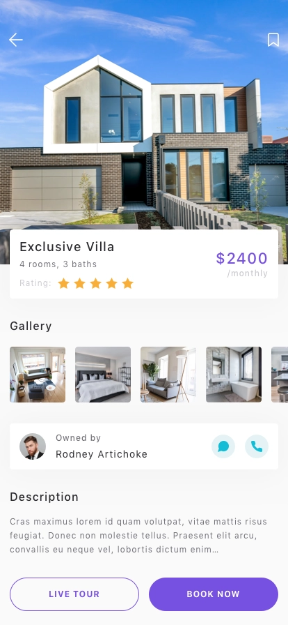 Property Management App UI Kit for Figma, Sketch & XD | UIworkshop