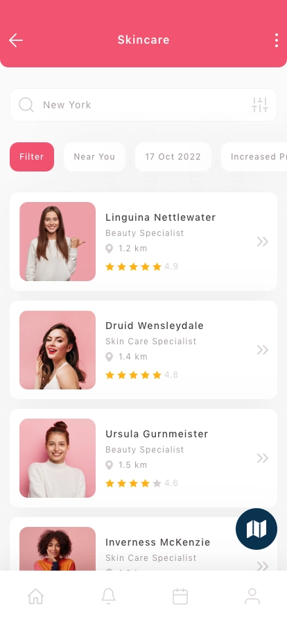 Beauty Salon Appointment Mobile App UI Kit - Screenshot 2