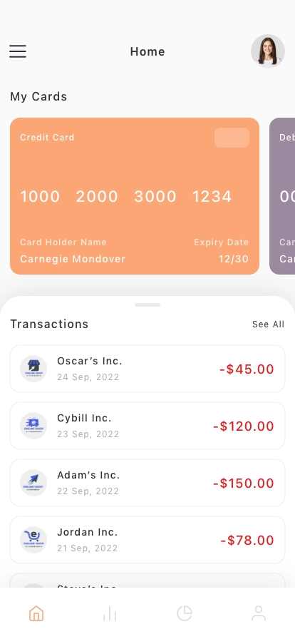 Finance & Banking Mobile App UI Kit - Screenshot 1