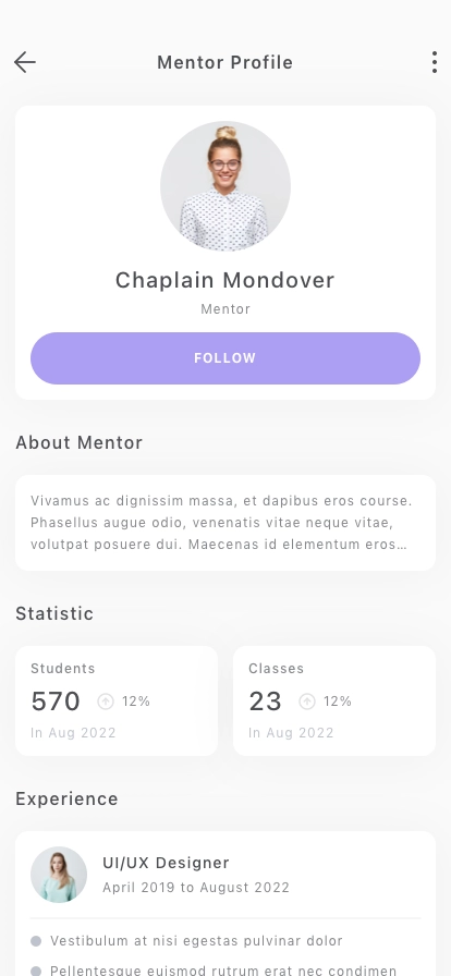 Online Course Mobile App UI Kit - Screenshot 5