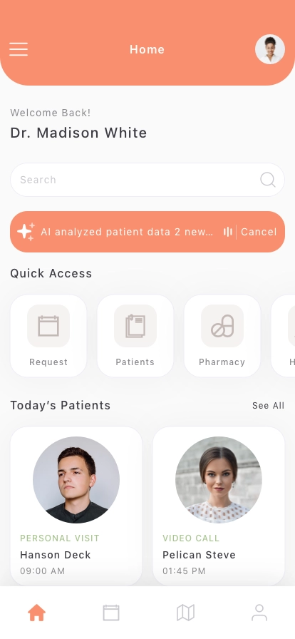 AI Healthcare Mobile App UI Kit - Screenshot 1