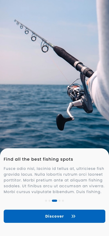 Fishing & Tournament Mobile App UI Kit - Screenshot 1