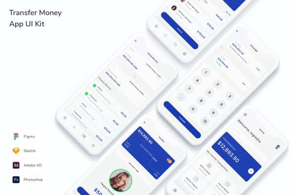 Transfer Money App UI Kit