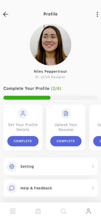 Job Finding Mobile App UI Kit - Screenshot 2