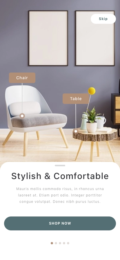 Furniture Store Mobile App UI Kit - Screenshot 1