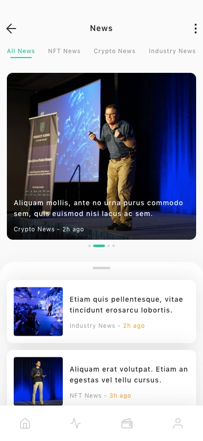 Cryptocurrency Market Mobile App UI Kit - Screenshot 4