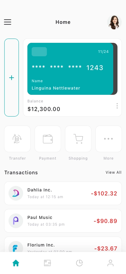 Online Banking Mobile App UI Kit - Screenshot 1