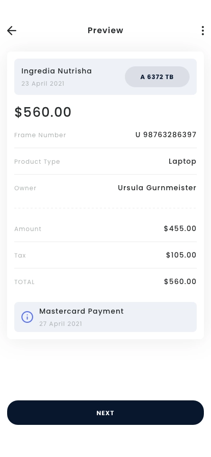 Tax Management Mobile App UI Kit - Screenshot 5