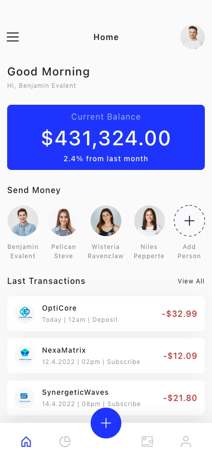 Finance & Banking Mobile App UI Kit - Screenshot 3