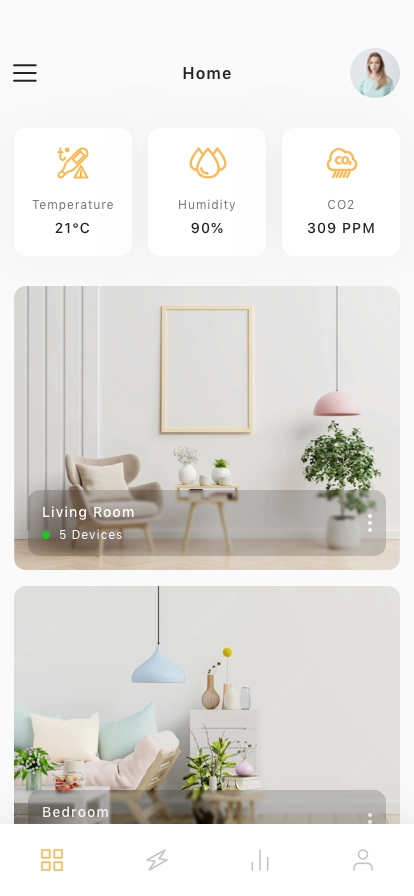 Smart Home Tools App UI Kit - Screenshot 1