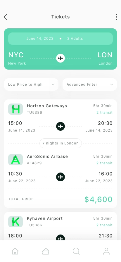 Ticket Mobile App UI Kit - Screenshot 3