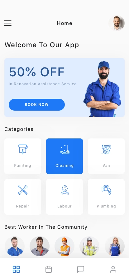 Repair Service App UI Kit - Screenshot 1