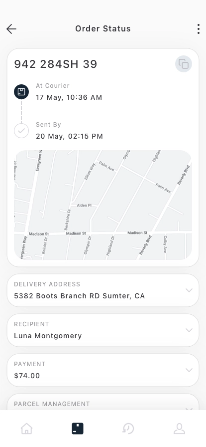 Package Tracking Mobile App UI Kit - Screenshot 3