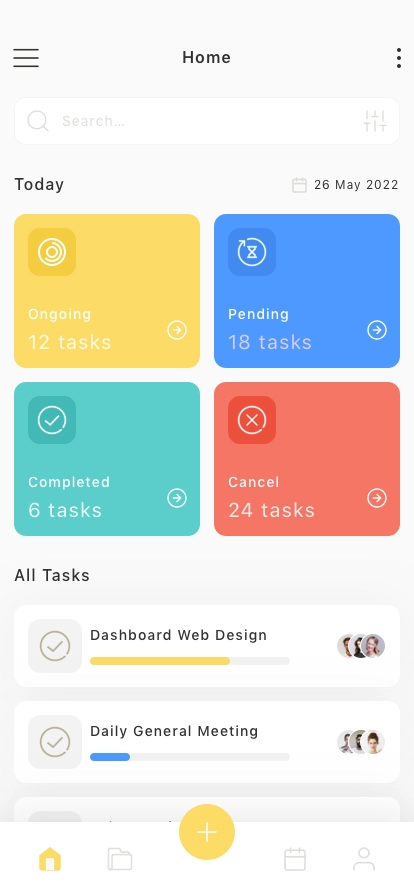 Task Management Mobile App UI Kit - Screenshot 2