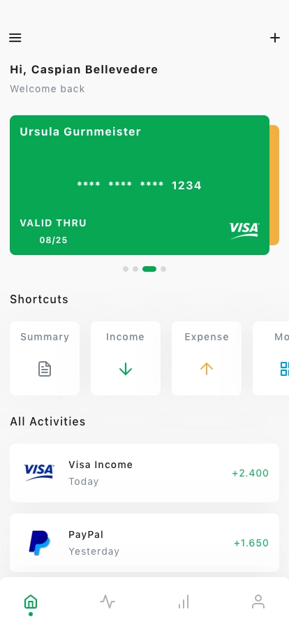 Banking & Finance Mobile App UI Kit - Screenshot 1