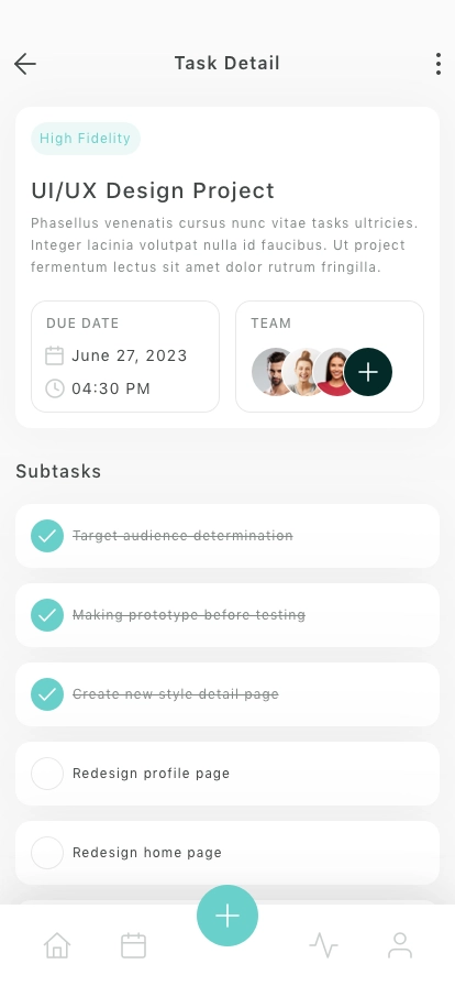 Task Management Mobile App UI Kit - Screenshot 3